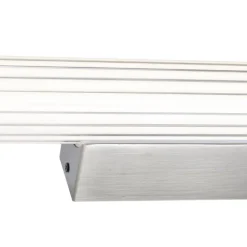 QAZQA Badezimmerlampen|Led-Wandleuchten*Retro Wandleuchte Gunmetal 80,4 cm inkl. LED IP44 - Coco