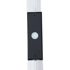 QAZQA Badezimmerlampen|Led-Wandleuchten*Retro Wandleuchte Gunmetal 80,4 cm inkl. LED IP44 - Coco