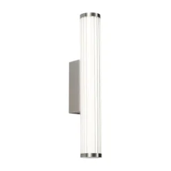 QAZQA Badezimmerlampen|Led-Wandleuchten*Retro Wandleuchte Gunmetal 40cm inkl. LED IP44 - Coco