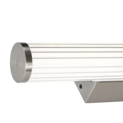 QAZQA Badezimmerlampen|Led-Wandleuchten*Retro Wandleuchte Gunmetal 40cm inkl. LED IP44 - Coco