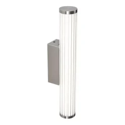 QAZQA Badezimmerlampen|Led-Wandleuchten*Retro Wandleuchte Gunmetal 40cm inkl. LED IP44 - Coco