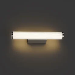 QAZQA Badezimmerlampen|Led-Wandleuchten*Retro Wandleuchte Gunmetal 40cm inkl. LED IP44 - Coco