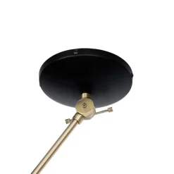 QAZQA Deckenleuchten|Wohnzimmerlampen*Retro-Deckenleuchte schwarz mit Bronze - Milou