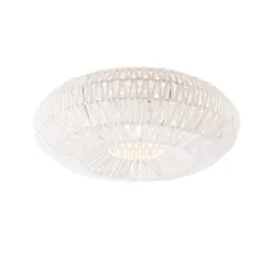 Kinder QAZQA Küchenlampen|Esszimmerlampen*Retro-Deckenleuchte weiß Seil rund - Lina