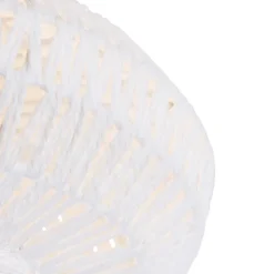 Kinder QAZQA Küchenlampen|Esszimmerlampen*Retro-Deckenleuchte weiß Seil rund - Lina