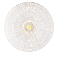 Kinder QAZQA Küchenlampen|Esszimmerlampen*Retro-Deckenleuchte weiß Seil rund - Lina