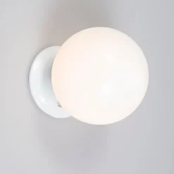 QAZQA Deckenleuchten|Esszimmerlampen*Retro-Deckenleuchte weißes Opalglas - Scoop