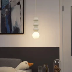 QAZQA Pendelleuchten|Wohnzimmerlampen*Retro-Hängelampe Beige mit mattiertem Glas - Fedde
