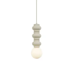 QAZQA Pendelleuchten|Wohnzimmerlampen*Retro-Hängelampe Beige mit mattiertem Glas - Fedde