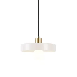 QAZQA Schlafzimmerlampen|Esszimmerlampen*Retro-Hängelampe Gold mit beigem Glas - Jina