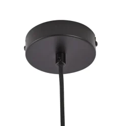 QAZQA Schlafzimmerlampen|Esszimmerlampen*Retro-Hängelampe Gold mit beigem Glas - Jina