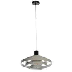 Steinhauer Pendelleuchten|Wohnzimmerlampen*Retro-Hängelampe Grün Rund - Halo Cirque