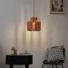 QAZQA Pendelleuchten|Wohnzimmerlampen*Retro-Hängelampe Orange - Felt