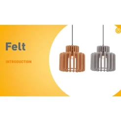 QAZQA Pendelleuchten|Wohnzimmerlampen*Retro-Hängelampe Orange - Felt