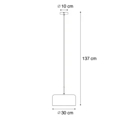 QAZQA Pendelleuchten|Wohnzimmerlampen*Retro-Hängelampe schwarz mit goldenem Innenleben – Jinte