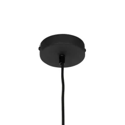 QAZQA Pendelleuchten|Wohnzimmerlampen*Retro-Hängelampe schwarz mit goldenem Innenleben – Jinte