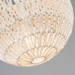 Kinder QAZQA Kinderzimmerlampen|Pendelleuchten*Retro-Hängelampe weiß 40 cm - Lina Ball 40