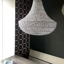 Kinder QAZQA Kinderzimmerlampen|Pendelleuchten*Retro-Hängelampe weiß 50 cm - Lina Cono 50