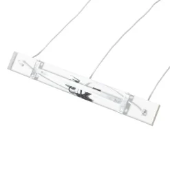 QAZQA Pendelleuchten|Wohnzimmerlampen*Retro-Hängelampe weiß mit Rattan 3-flammig länglich - Akira