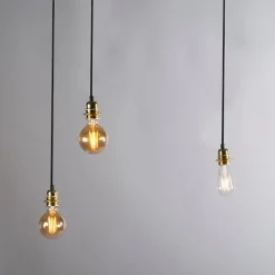 QAZQA Pendelleuchten|Wohnzimmerlampen*Retro-Hängeleuchte schwarz 3-flammig - Granny Frame