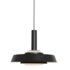 Anne Light & Home Pendelleuchten|Wohnzimmerlampen*Retro-Pendelleuchte Schwarz und Gold mit Glas-Innenleben - Flinter