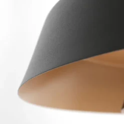 Anne Light & Home Pendelleuchten|Wohnzimmerlampen*Retro-Pendelleuchte Schwarz und Gold mit Glas-Innenleben - Flinter