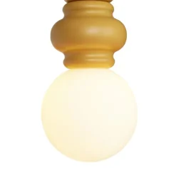 QAZQA Pendelleuchten|Wohnzimmerlampen*Retro-Pendelleuchte Senfgelb mit mattiertem Glas 3-flammig - Fedde