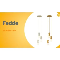 QAZQA Pendelleuchten|Wohnzimmerlampen*Retro-Pendelleuchte Senfgelb mit mattiertem Glas 3-flammig - Fedde