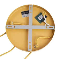 QAZQA Pendelleuchten|Wohnzimmerlampen*Retro-Pendelleuchte Senfgelb mit mattiertem Glas 3-flammig - Fedde