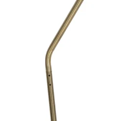 QAZQA Stehlampen|Wohnzimmerlampen*Retro-Stehlampe rosa mit Bronze - Milou