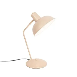 QAZQA Tischlampen|Wohnzimmerlampen*Retro-Tischlampe beige - Milou