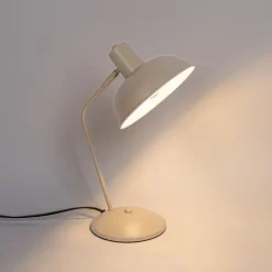 QAZQA Tischlampen|Wohnzimmerlampen*Retro-Tischlampe beige - Milou