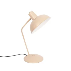 QAZQA Tischlampen|Wohnzimmerlampen*Retro-Tischlampe beige - Milou