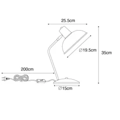 QAZQA Tischlampen|Wohnzimmerlampen*Retro-Tischlampe beige - Milou
