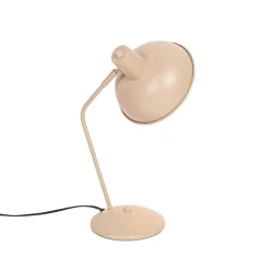 QAZQA Tischlampen|Wohnzimmerlampen*Retro-Tischlampe beige - Milou