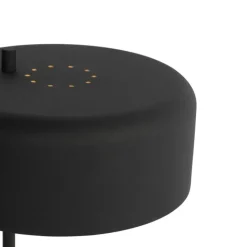 QAZQA Tischlampen|Wohnzimmerlampen*Retro-Tischlampe schwarz mit goldenem Innenleben – Jinte