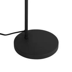 QAZQA Tischlampen|Wohnzimmerlampen*Retro-Tischlampe schwarz mit goldenem Innenleben – Jinte