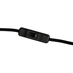 QAZQA Tischlampen|Wohnzimmerlampen*Retro-Tischlampe schwarz mit goldenem Innenleben – Jinte