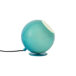 QAZQA Tischlampen|Wohnzimmerlampen*Retro-Tischleuchte blau mit Glas - Mabel