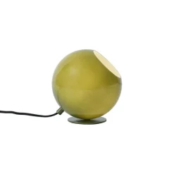 QAZQA Schlafzimmerlampen|Wohnzimmerlampen*Retro-Tischleuchte grün mit Glas - Mabel