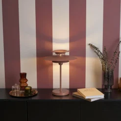 QAZQA Tischlampen|Wohnzimmerlampen*Retro-Tischleuchte Mokka Stahl 45cm - Pauly