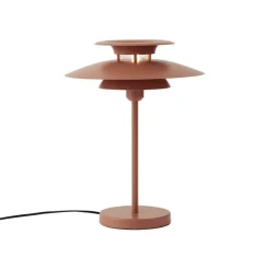 QAZQA Tischlampen|Wohnzimmerlampen*Retro-Tischleuchte Mokka Stahl 45cm - Pauly