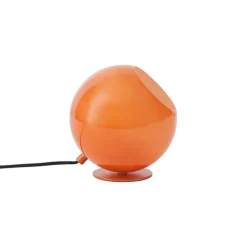 QAZQA Schlafzimmerlampen|Wohnzimmerlampen*Retro-Tischleuchte Orange mit Glas - Mabel