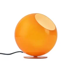 QAZQA Schlafzimmerlampen|Wohnzimmerlampen*Retro-Tischleuchte Orange mit Glas - Mabel