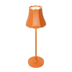 QAZQA Gartenbeleuchtung|Led-Außenleuchten*Retro-Tischleuchte orange wiederaufladbar IP44 - Granny