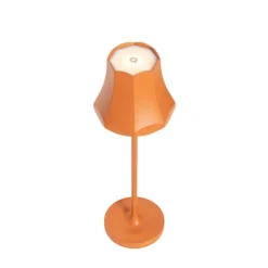 QAZQA Gartenbeleuchtung|Led-Außenleuchten*Retro-Tischleuchte orange wiederaufladbar IP44 - Granny