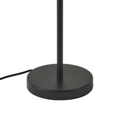 QAZQA Tischlampen|Wohnzimmerlampen*Retro-Tischleuchte Schwarz Stahl 45cm - Pauly