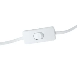 QAZQA Lampen Für Dein Homeoffice|Tischlampen*Retro-Tischleuchte Weiß mit Bronze 38cm - Milou