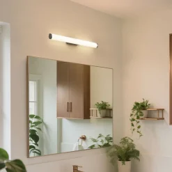 QAZQA Badezimmerlampen|Led-Wandleuchten*Retro-Wandleuchte Bronze 60,4 cm inkl. LED IP44 - Coco