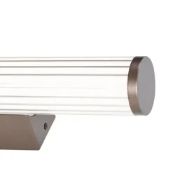 QAZQA Badezimmerlampen|Led-Wandleuchten*Retro-Wandleuchte Bronze 60,4 cm inkl. LED IP44 - Coco